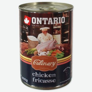 Ontario консервы для собак  Куриное фрикасе  (800 г)