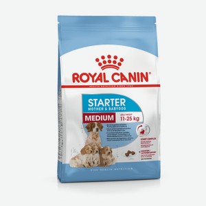 Корм Royal Canin для щенков средних пород от 3 недель до 2 месяцев, беременных и кормящих сук (4 кг)