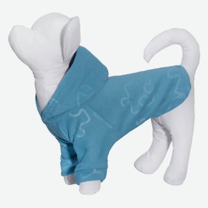 Yami-Yami одежда толстовка для собаки из флиса с принтом  Пазлы , голубая (XL)