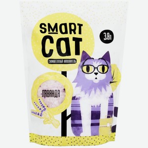 Smart Cat наполнитель силикагелевый наполнитель с ароматом лаванды (3,32 кг)