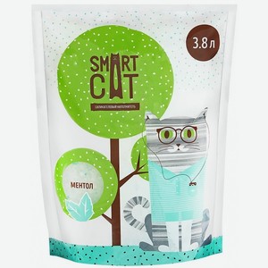 Smart Cat наполнитель силикагелевый наполнитель с ароматом ментола (1,66 кг)
