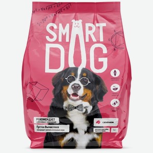 Корм Smart Dog для взрослых собак крупных пород, с ягненком (18 кг)
