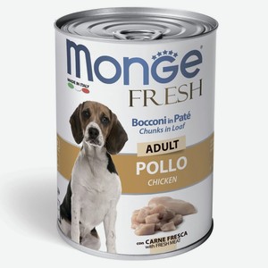 Monge консервы для собак: мясной рулет с курицей (400 г)