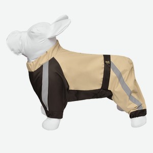 Tappi одежда дождевик для собак  Французский бульдог  без подкладки на кнопках, девочка  Бежевый  (L)