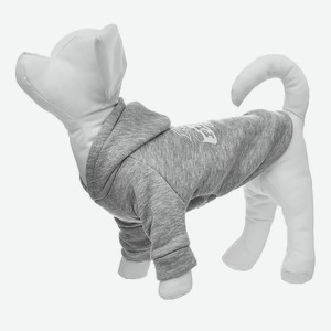 Yami-Yami одежда толстовка для собаки с капюшоном, светло-серая (XL)