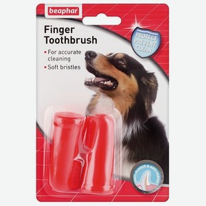 Beaphar зубная щетка на палец для собак и кошек крупных пород (100 г)