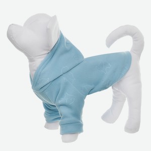 Yami-Yami одежда толстовка для собаки из флиса с принтом  Слоники , голубая (L)