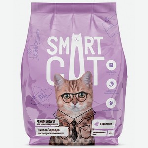 Корм Smart Cat для стерилизованных кошек с кроликом (5 кг)