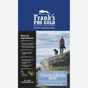 Корм Frank s ProGold для взрослых собак, с лососем и сельдью (15 кг)