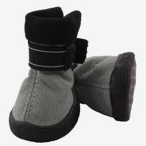 Triol (одежда) ботинки для собак, серые с чёрным (70 г)