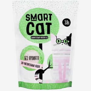 Smart Cat наполнитель силикагелевый наполнитель для чувствительных кошек, без аромата (4,37 кг)