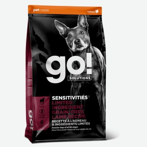 Корм GO! Solutions беззерновой для щенков и собак, с ягненком для чувствительного пищеварения (9,98 кг)