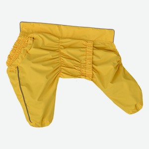 Yami-Yami одежда дождевик для собак, желтый, на гладкой подкладке, французский бульдог (32-34 см)