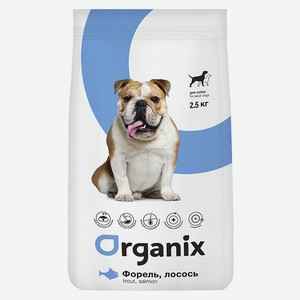 Organix сухой корм для взрослых собак с форелью и лососем (2,5 кг)