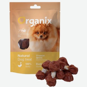 Organix лакомства для собак малых пород «Утиные гантельки» (100% мясо) (50 г)