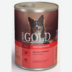 Nero Gold консервы консервы для собак  Свежая оленина  (410 г)