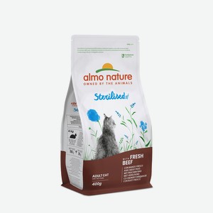 Корм Almo Nature для кастрированных кошек, с говядиной и рисом (2 кг)