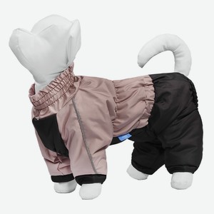 Yami-Yami одежда комбинезон для собак, на флисовой подкладке, коричнево-розовый (L)
