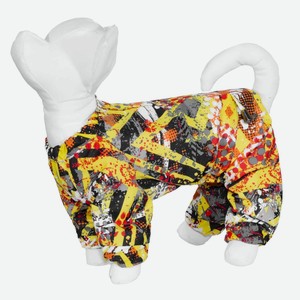 Yami-Yami одежда дождевик для собаки с рисунком «Абстракция», желтый (88 г)