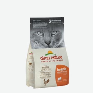 Корм Almo Nature для взрослых кошек, с курицей и коричневым рисом (400 г)