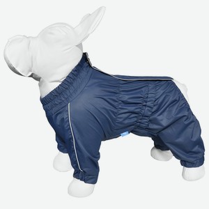 Yami-Yami одежда дождевик для собак, синий, на гладкой подкладке, Французский бульдог (34 см)