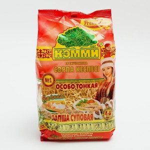 Лапша яичная КЭММИ Premium Суповая, 250 г