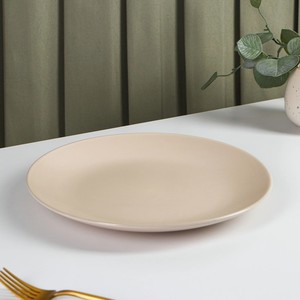 Тарелка обеденная  Пастель , цвет крем-брюле