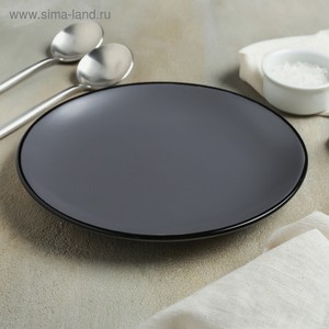 Тарелка десертная  Ваниль , цвет серый