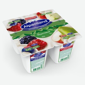 Йогуртный продукт Альпенленд 95г 0,3% лесн. ягода/яблоко/груша/24