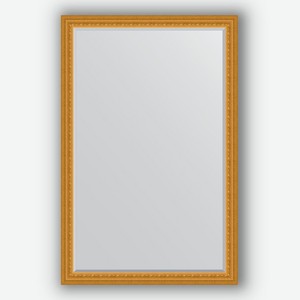 Зеркало с фацетом в багетной раме Evoform сусальное золото 80 мм 115х175 см