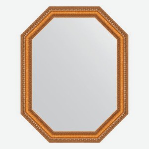 Зеркало в багетной раме Evoform золотые бусы на бронзе 60 мм 71x91 см