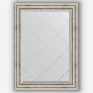 Зеркало с гравировкой в багетной раме Evoform римское серебро 88 мм 76x104 см