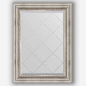 Зеркало с гравировкой в багетной раме Evoform римское серебро 88 мм 66x89 см