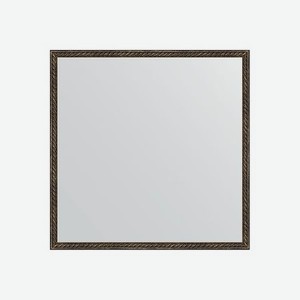 Зеркало в багетной раме Evoform витая бронза 26 мм 68х68 см
