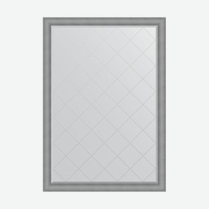 Зеркало с гравировкой в багетной раме Evoform серебряная кольчуга 88 мм 132x187 см