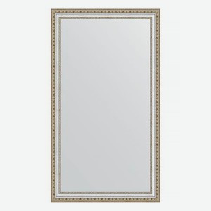 Зеркало в багетной раме Evoform золотые бусы на серебре 60 мм 65х115 см