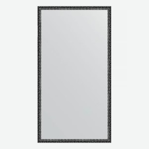 Зеркало в багетной раме Evoform черненое серебро 38 мм 70х130 см