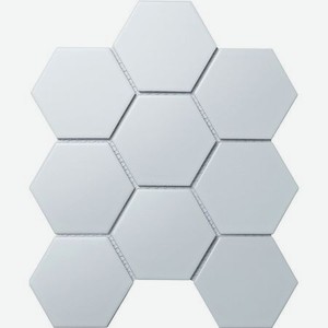 Мозаика Starmosaic hex. Big white matt 256х295х6