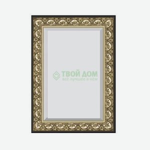 Зеркало с фацетом в багетной раме Evoform серебряный акведук 93 мм 67х157 см