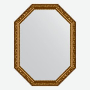 Зеркало в багетной раме Evoform виньетка состаренное золото 56 мм 60x80 см