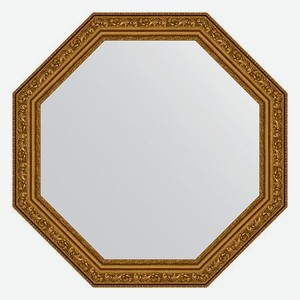 Зеркало в багетной раме Evoform виньетка состаренное золото 56 мм 55x55 см