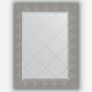 Зеркало с гравировкой в багетной раме Evoform чеканка серебряная 90 мм 66x89 см