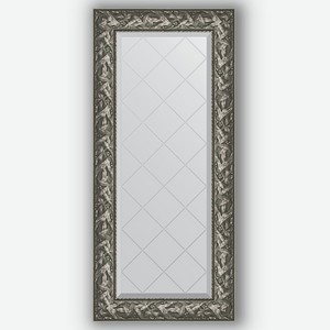 Зеркало с гравировкой в багетной раме Evoform византия серебро 99 мм 59x128 см