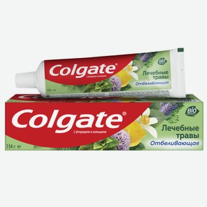 Зубная паста Colgate Лечебные травы отбеливающая с натуральными ингредиентами, 100мл Китай