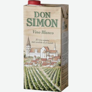 Вино Don Simon белое сухое, 1л Испания