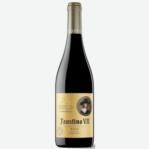 Вино Faustino VII Tempranillo Rioja DOC красное сухое, 0.75л Испания
