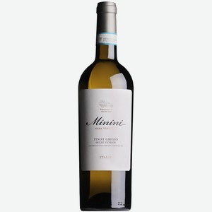 Вино Minini Pinot Grigio белое сухое, 0.75л Италия