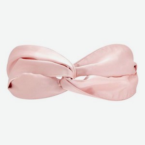Повязка на голову с узлом из натурального шелка Ayris Silk: Розовая пудра