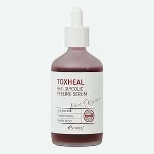 Гликолевая пилинг-сыворотка для мягкого отшелушивания и выравнивания тона кожи лица Toxheal Red Glycolic Peeling Serum 100мл