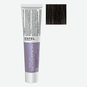 Безаммиачная крем-краска для волос De Luxe Sensation 60мл: 3/0 Темный шатен